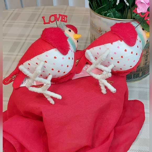 Target Spritz Featherly Friends 2023 Valentine's Day Bird Set of 2 Arial NWT - Picture 9 of 11
